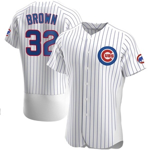 Men's Chicago Cubs Ben Brown Authentic White Home Jersey