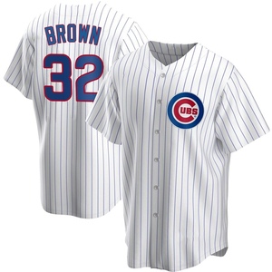 Men's Chicago Cubs Ben Brown Replica White Home Jersey