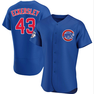 Men's Chicago Cubs Dennis Eckersley Authentic Royal Alternate Jersey
