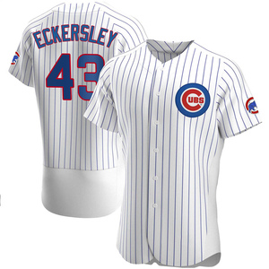 Men's Chicago Cubs Dennis Eckersley Authentic White Home Jersey