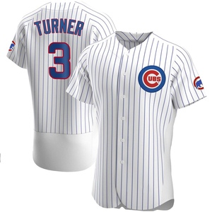 Men's Chicago Cubs Justin Turner Authentic White Home Jersey