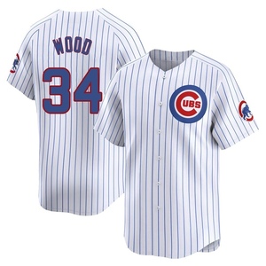 Men's Chicago Cubs Kerry Wood Limited White Home Jersey