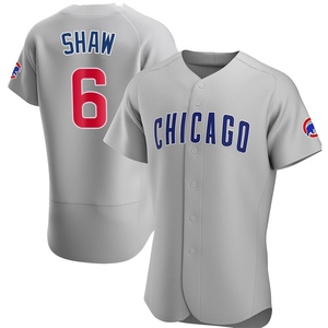 Men's Chicago Cubs Matt Shaw Authentic Gray Road Jersey