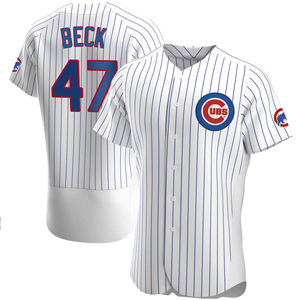 Men's Chicago Cubs Rod Beck Authentic White Home Jersey