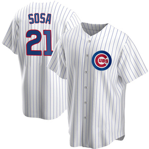 Men's Chicago Cubs Sammy Sosa Replica White Home Jersey