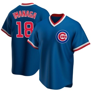 Men's Chicago Cubs Shota Imanaga Replica Royal Road Cooperstown Collection Jersey