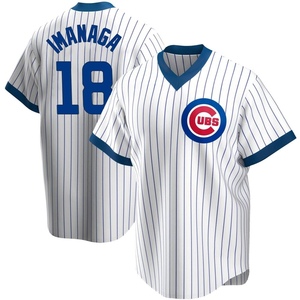 Men's Chicago Cubs Shota Imanaga Replica White Home Cooperstown Collection Jersey