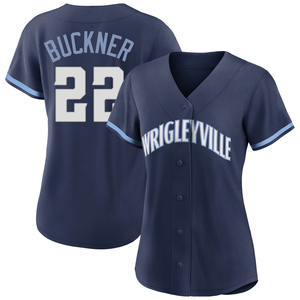 Women's Chicago Cubs Bill Buckner Replica Navy 2021 City Connect Jersey