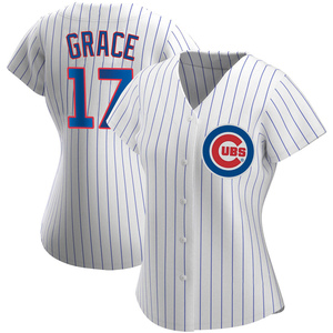 Women's Chicago Cubs Mark Grace Authentic White Home Jersey