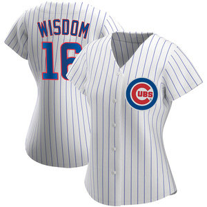 Women's Chicago Cubs Patrick Wisdom Authentic White Home Jersey