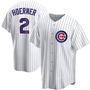 Youth Chicago Cubs Nico Hoerner Replica White Home Jersey